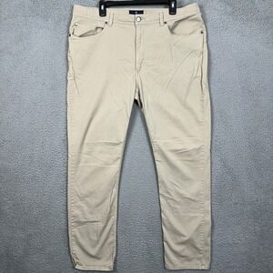 Hart Schaffner Marx Mens 40X32 Pants Khaki Beige Chinos 5 Pocket Stretch Casual